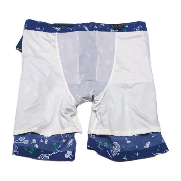 Polo Ralph Lauren Golf Shorts Mens 32 Blue Print Tailored Fit Built In Liner NWT - Picture 5 of 16